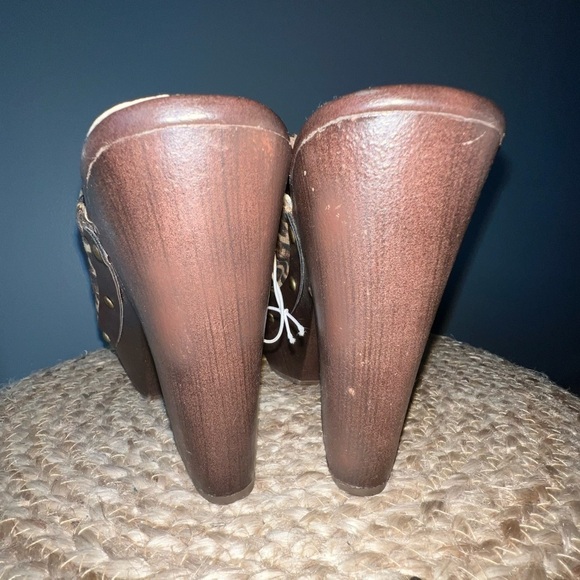 NEW Report Theresa Leopard Print Platform Clogs - Picture 5 of 8